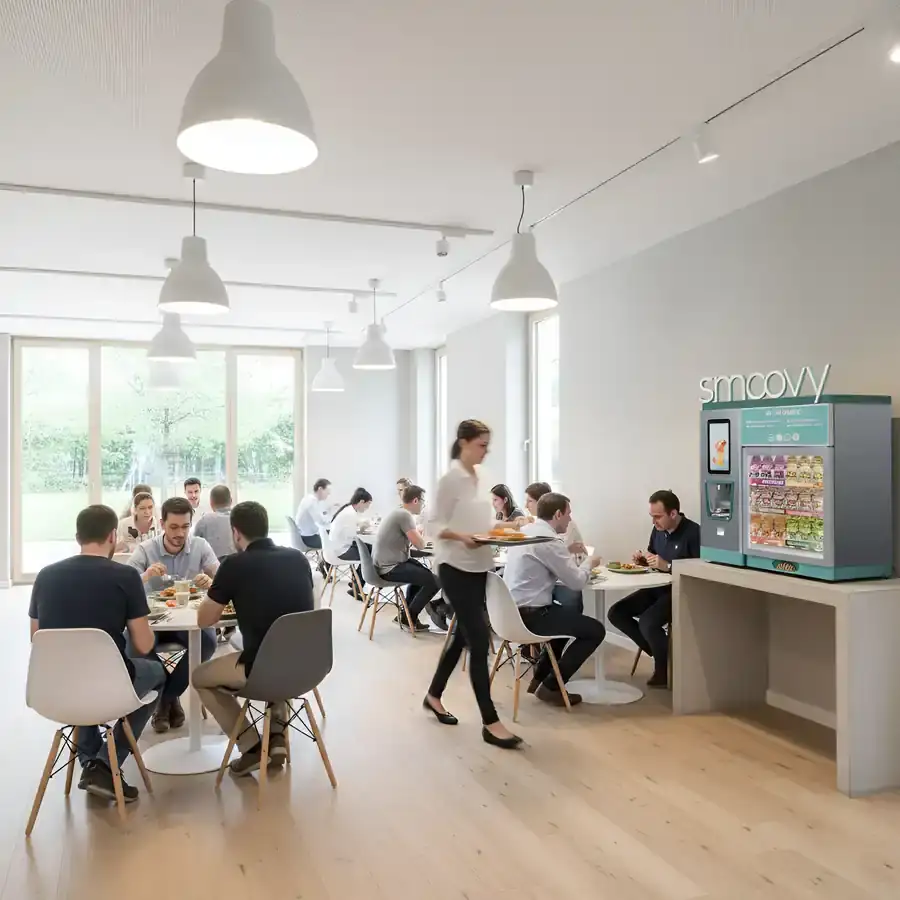 Smoovy Station in einer Büro-Cafeteria